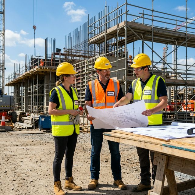 Safety Professionals at Construction Site